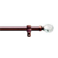 Crystal rose finial curtain rod